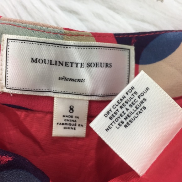 Anthro Moulinette Soeurs Here and There Dress Sz 8 - Picture 8 of 8